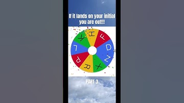 If it lands on your initial you are out!!! PART 3 #wheel  #name  #initial  #spinner
