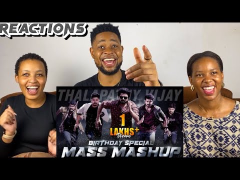 African Friends Reacts To Thalapathy Vijay Birthday Special Mashup 2021  Jomin Joseph 