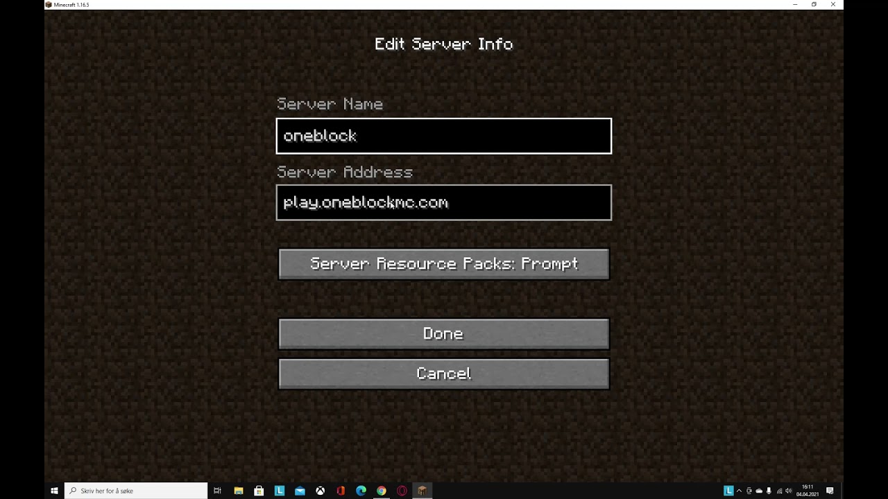 One Block Minecraft Server Ip