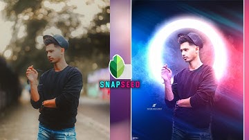 Snapseed Dual Colour Ring Light Effect Trick 🔥 How To Change Background In Snapseed App