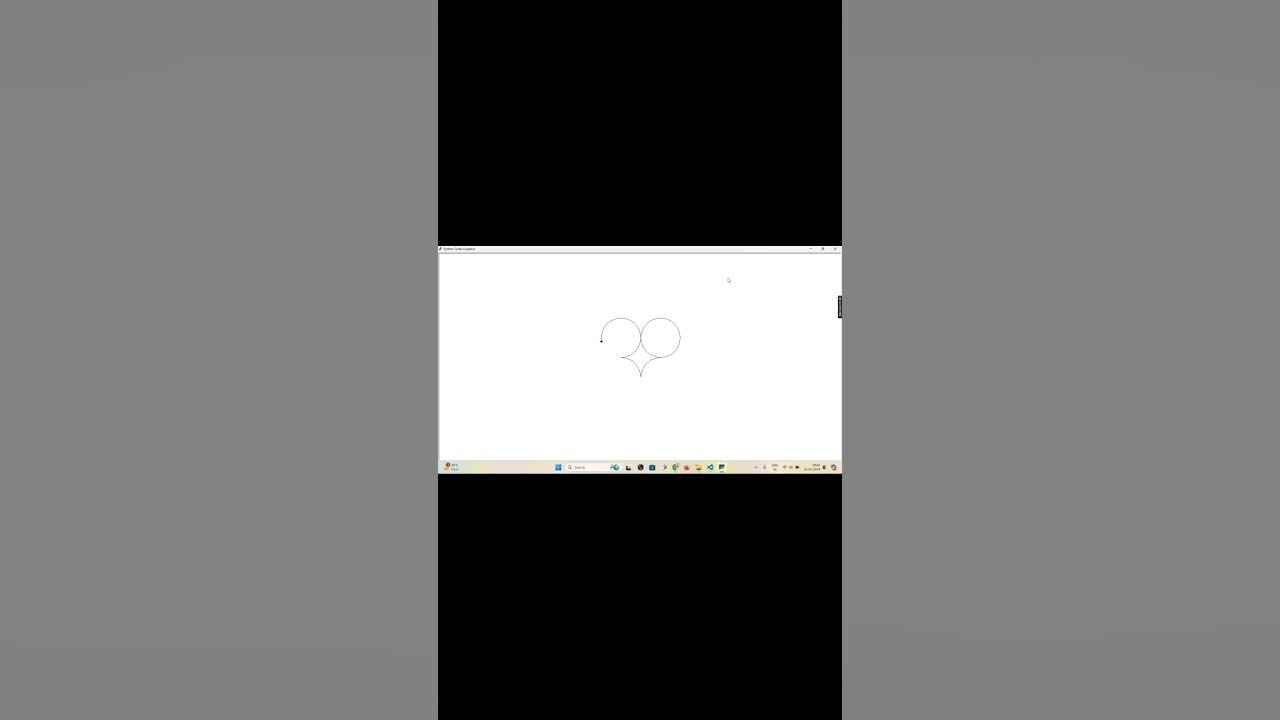 Python Turtle Program To Draw Four Circles #gaming #coading #python # ...