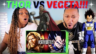 Death Battle! &quot;Thor VS Vegeta (Marvel VS Dragon Ball)&quot; REACTION!!!
