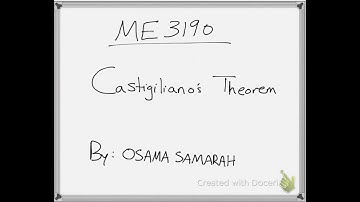 ME 3190: Castigliano