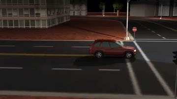 Night vehicle simulation in the Webots robots simulator