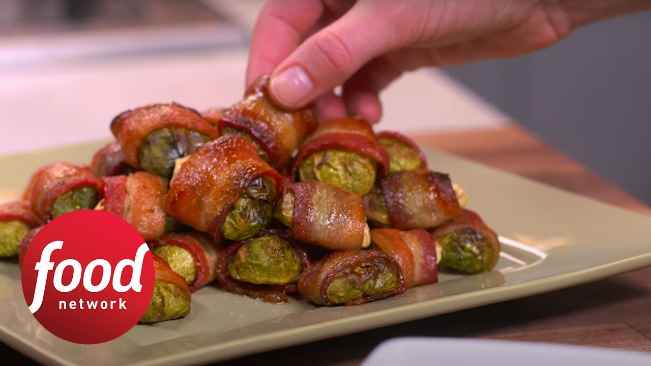 BaconWrapped Brussels Sprouts Food Network YouTube