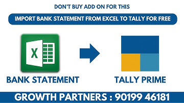 Import Bank Statement from Excel to Tally for Free in Tally 4.0