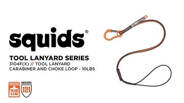 Safely Tether Tools with Small Captive Holes Using the Low-Profile Squids 3104F(x) Tool Lanyard