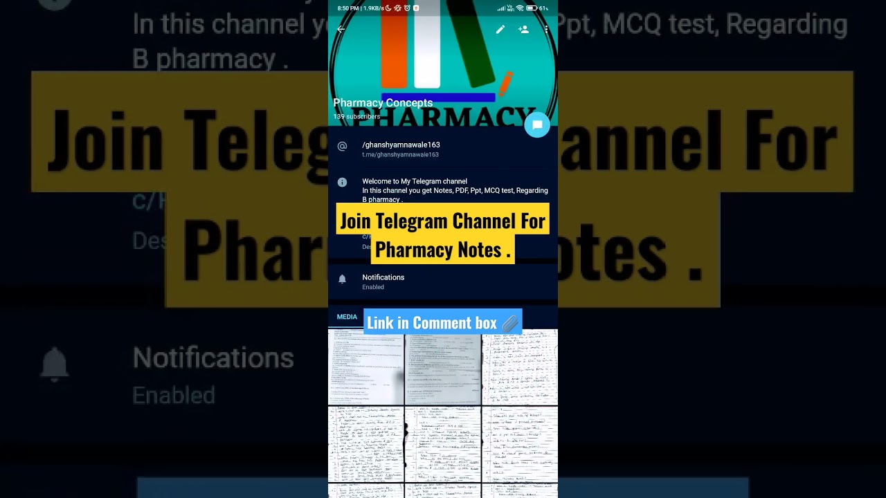 B Pharmacy Notes All semester 🔥 join now  