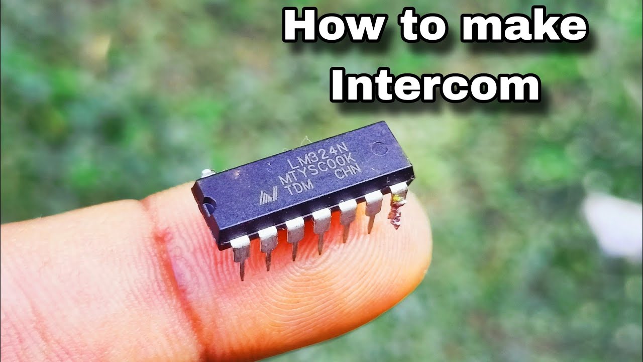 how to make Intercom Circuit Using LM324 IC || amplifier