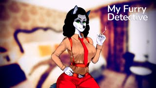 My Furry (Hot) Detective 🐾 Wolf Girl - Visual Novel Dating Simulator (First Day) - PC Gameplay