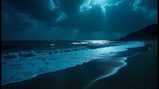 Sound of Beach Waves | Sleep Relaxation &amp; Night Meditation-Ocean Sounds for Relaxation &amp; Sleeping
