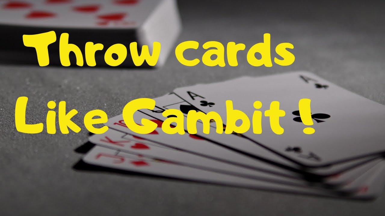 How to throw playing cards fast like gambit YouTube