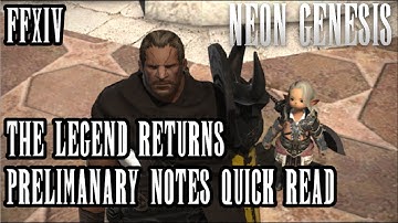 FFXIV Patch 4.1 Preliminary Notes -【Quick Read | Thoughts Overview | Squadron, Duty Roulette raids】