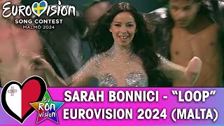 Sarah Bonnici - "Loop" - Live @ Eurovision Song Contest 2024 - Semi Final 2 (🇲🇹Malta)