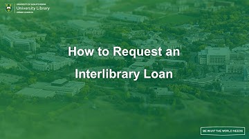 How to Request an Interlibrary Loan