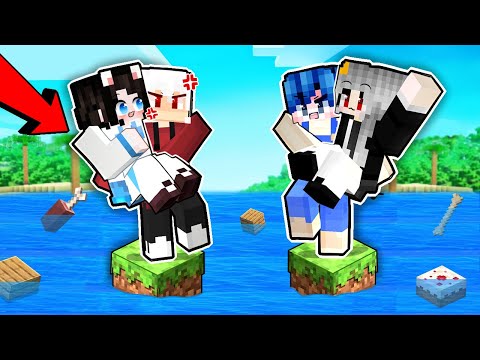 Mèo Simmy Cùng Cặp Đôi Sammy Và Phong Cận Thử Thách Sinh Tồn 1 Block Duy Nhất Trong Minecraft