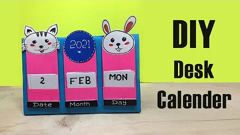 How to make New Year 2021 Desk Calendar | DIY Calendar | Handmade Desk Calendar | New Year Crafts