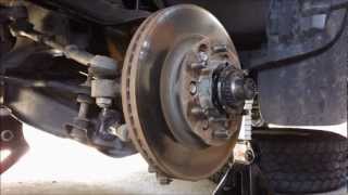 How to remove / repack / install wheel breaings on Nissan Navara d22 4wd