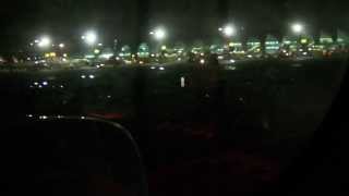 DXB HD Qatar Airways 787-8 Dreamliner Landing Dubai International Airport Boeing Night