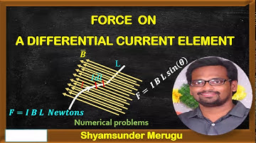 FORCE ON A DIFFERENTIAL CURRENT ELEMENT|JNTUH|SRU|KU|KITSW|ECE|EEE