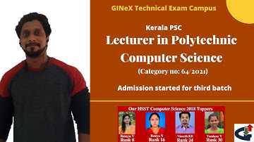 Kerala PSC Lecturer in Polytechnic | Computer Science | Notification details