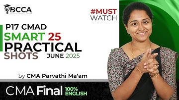 CMA FINAL| COST AND MANAGEMENT AUDIT|  SMART 25 PRACTICAL Q&A DISCUSSION| BY CMA PARVATHI MAM
