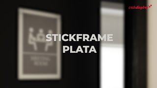 Marco Adhesivo Con Imán Stickframe Plata Cashdisplay