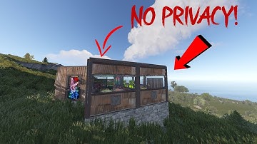 Living In a SEE-THROUGH Base - RUST