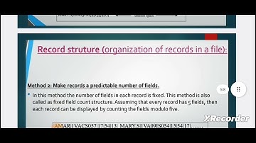 FIXED-LENGTH RECORDS[FILE STRUCTURES]