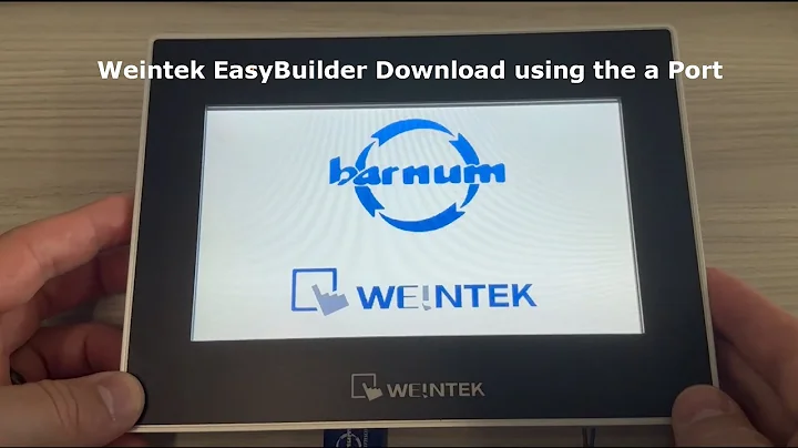 Weintek EasyBuilder Download using the USB port