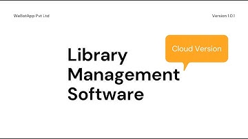 Webotapp Library management System | Library Management System For College & Schools