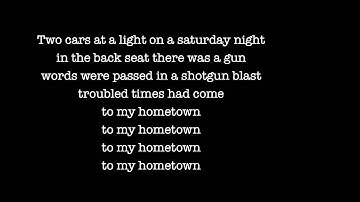 Bruce Springsteen - My hometown (Lyrics)