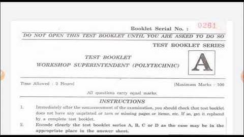 HPPSC workshop superintendent (polytechnic) Series A