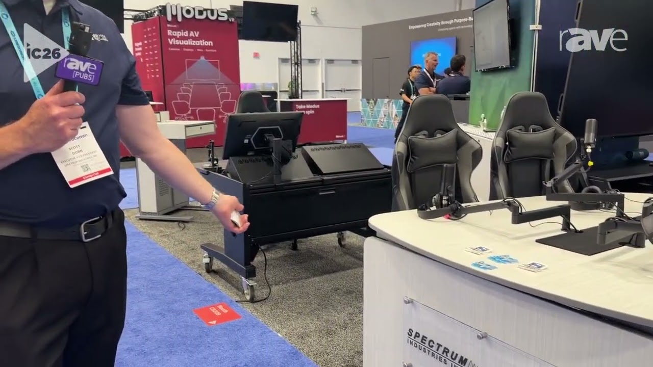InfoComm 2026: Spectrum Industries Presents Vibe Podcasting Table For Up To Five People
