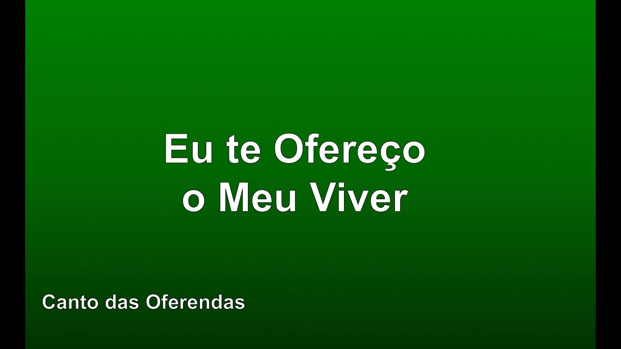Tempo Comum - Eu te Ofereço o meu Viver - YouTube