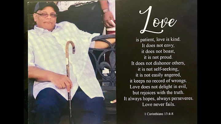 Eugene Hutchins Celebration of Life Slide Show Video