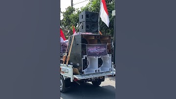 Sound system bkl audio 2 sub planar + 2 line array karnaval sawo