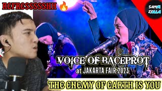 Sentuhan Baru 🔥 Voice of Baceprot The Enemy of Earth Is You Live Jakarta Fair 2023 Reaction