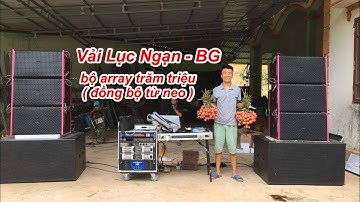 Bộ array 40 neo coil 76 + sub kép 50 neo coil 125 về Lục Ngạn - BG chơi đám cưới . DVH 0363553277