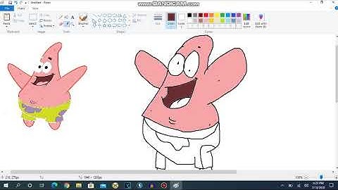 How To Make Patrick Star On Microsoft Paint