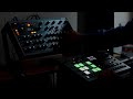 Hardware live jam with novation peak and elektron analog rytm mk ii