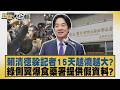 賴清德躲記者15天越燒越大？ 綠側翼爆食藥署提供假資料？【#新聞大白話】20260721 8│ #王鴻薇 #謝寒冰 #何景榮