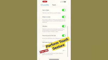 Perform Touch gestures in iPhone iOS device || part 269 ||  #shortvideo #iphone #ytshorts #yt #tech