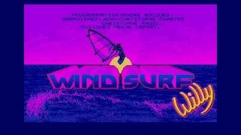 wind surf willy title screen for Atari ST