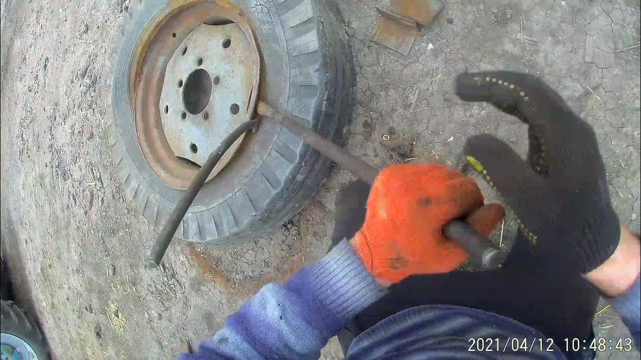 Как снять ось заднего колеса мтз 82