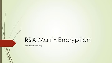 RSA Matrix Encryption Video Presentation - CSCI 4315