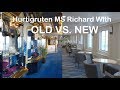 Hurtigruten - MS Richard With before and after refurbishing