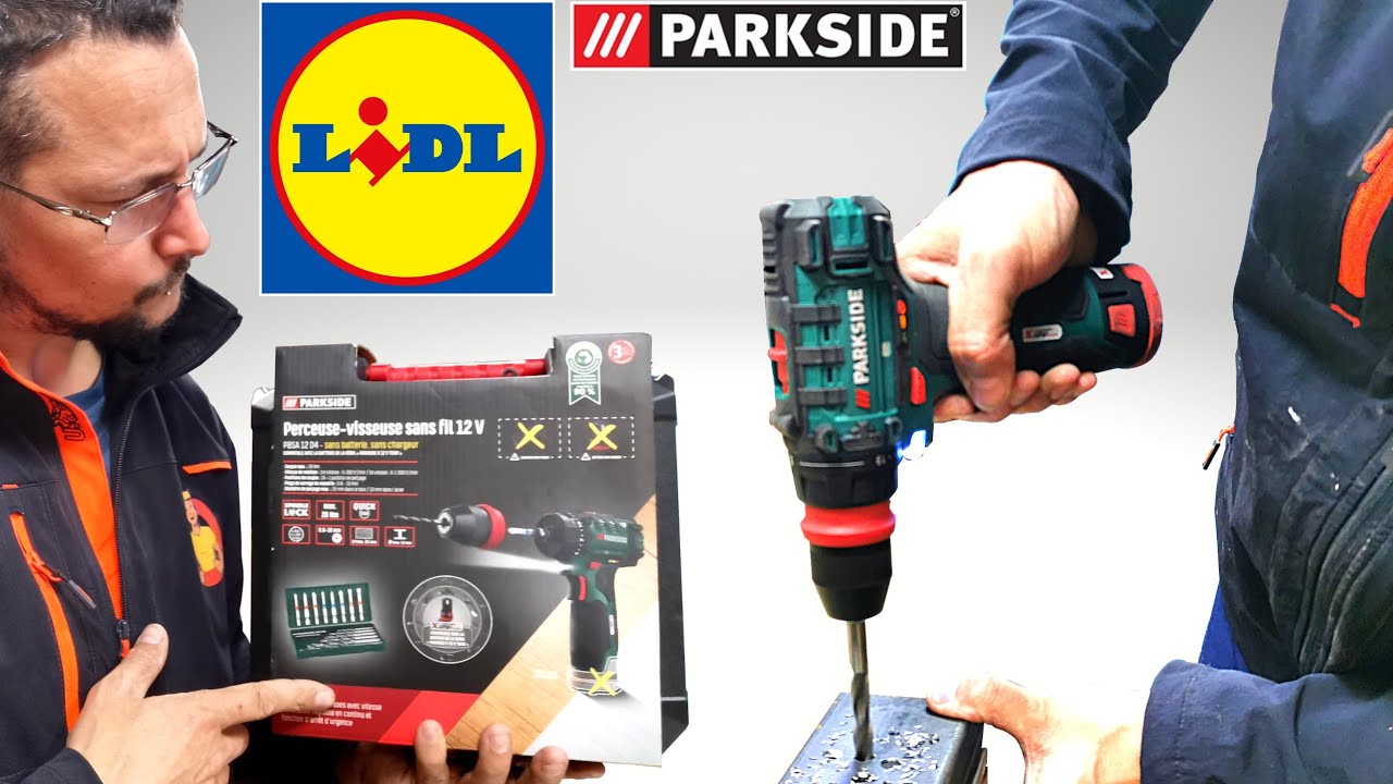 TEST PARKSIDE nouvelle visseuse 12V avec mandrin amovible ( PBSA 12 D4 ) 