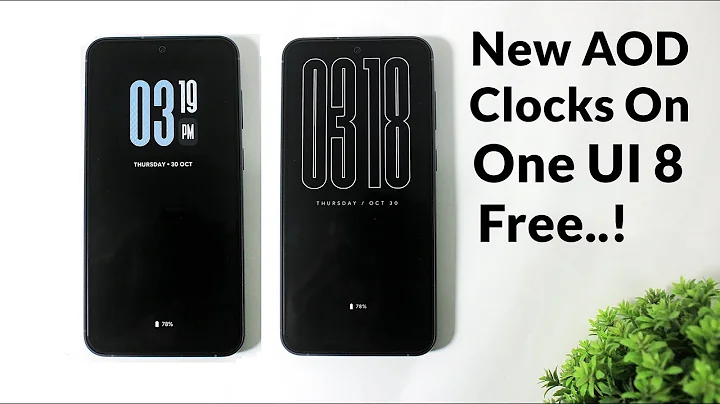 Install One UI 8 New Lock Screen AOD Clocks On Any Samsung
