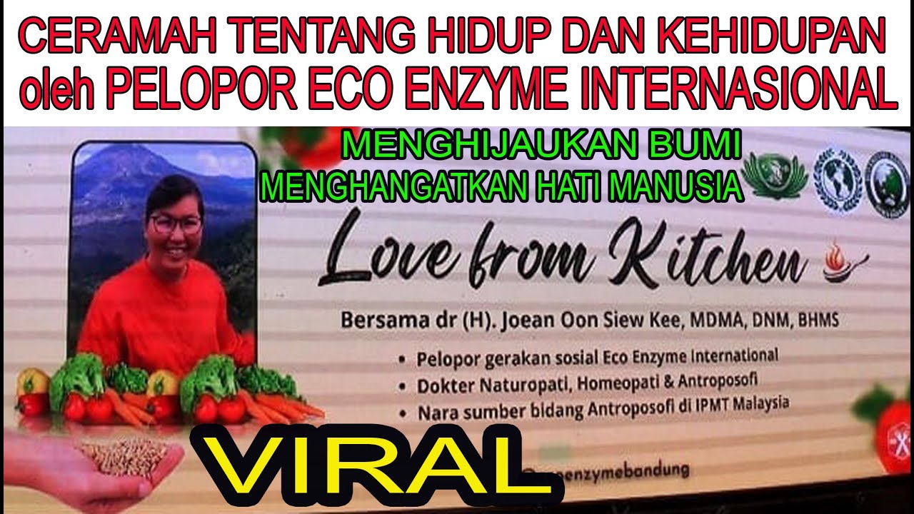 LOVE FROM KITCHEN bersama dr.JOEAN OON DARI MALAYSIA || PELOPOR GERAKAN ...